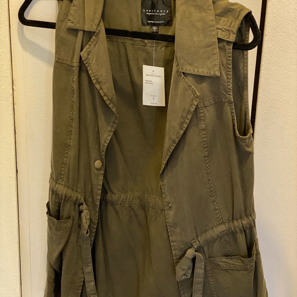 Sanctuary army green vest.